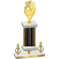Premium Single Black Glacier Victory Pickleball Trophy
