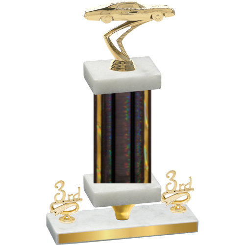 Premium Single Black Glacier Third Place Cars Trophy