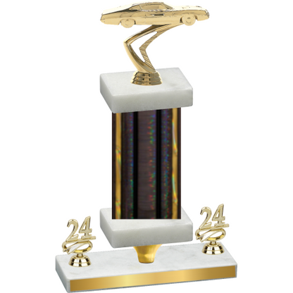 Premium Single Black Glacier Year Cars Trophy