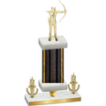 Premium Single Black Glacier Victory Archery Trophy