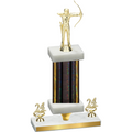 Premium Single Black Glacier Year Archery Trophy