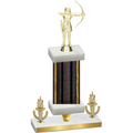 Premium Single Black Glacier Victory Archery Trophy