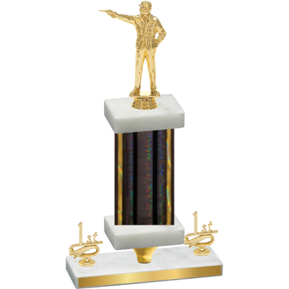 Premium Single Black Glacier First Place Shooter Trophy
