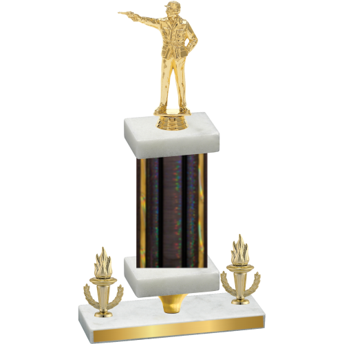 Premium Single Black Glacier Victory Shooter Trophy
