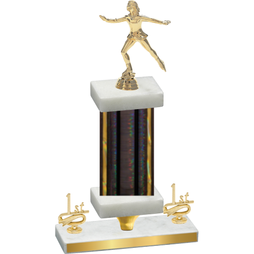 Premium Single Black Glacier First Place Skater Trophy