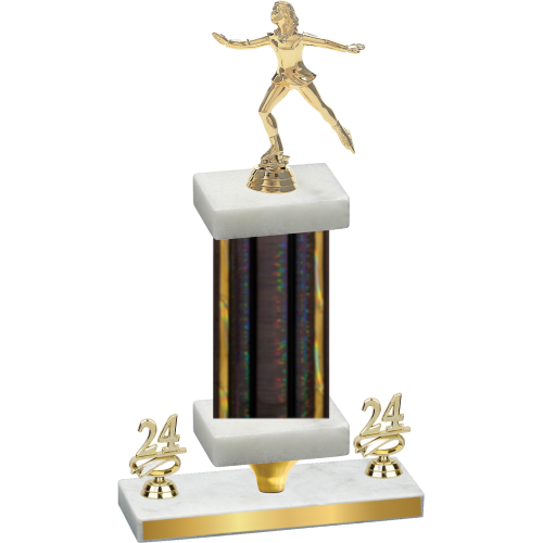 Premium Single Black Glacier Year Skater Trophy
