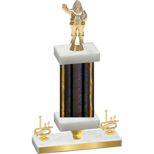 Premium Single Black Glacier First Place Holiday Trophy