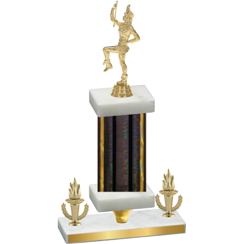 Premium Single Black Glacier Victory Majorette Trophy