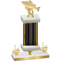 Premium Single Black Glacier First Place Fishing Trophy
