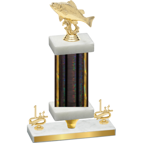 Premium Single Black Glacier First Place Fishing Trophy