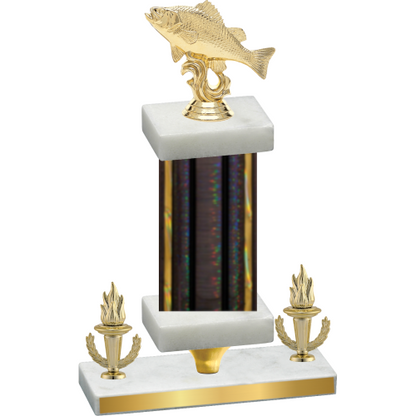 Premium Single Black Glacier Victory Fishing Trophy