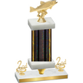 Premium Single Black Glacier Second Place Fishing Trophy