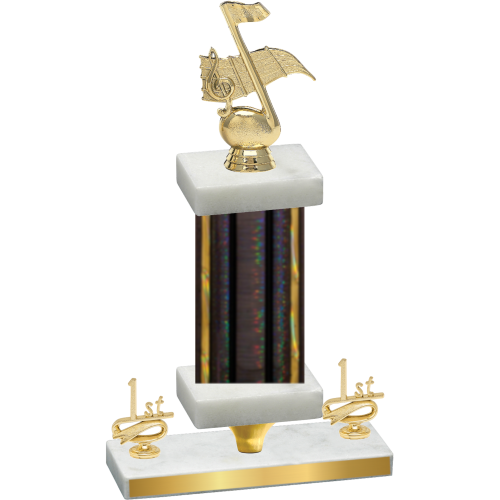 Premium Single Black Glacier First Place Music Trophy