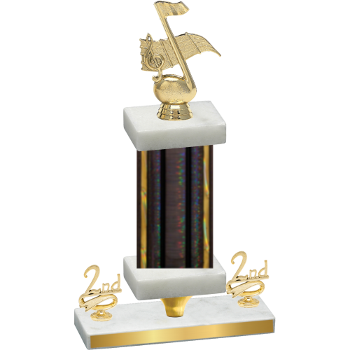 Premium Single Black Glacier Second Place Music Trophy
