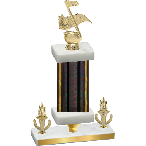 Premium Single Black Glacier Victory Music Trophy