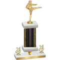 Premium Single Black Glacier Year Karate Trophy