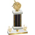 Premium Single Black Glacier Third Place Baseball Trophy
