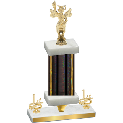 Premium Single Black Glacier First Place Academics Trophy