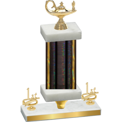 Premium Single Black Glacier First Place Academics Trophy