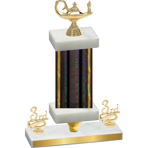Premium Single Black Glacier Third Place Academics Trophy