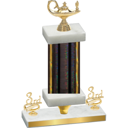 Premium Single Black Glacier Third Place Academics Trophy