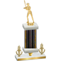 Premium Single Black Glacier Victory Softball Trophy