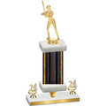 Premium Single Black Glacier Year Softball Trophy