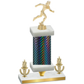 Premium Single Black Carbon Fiber Victory Running Trophy