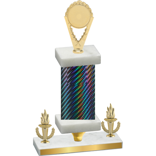 Premium Single Black Carbon Fiber Victory Insert Trophy