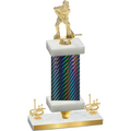 Premium Single Black Carbon Fiber First Place Hockey Trophy