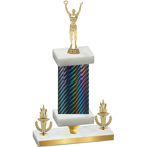 Premium Single Black Carbon Fiber Victory Victory Trophy