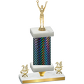 Premium Single Black Carbon Fiber Year Victory Trophy