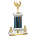 Premium Single Black Carbon Fiber Victory Victory Trophy