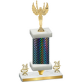 Premium Single Black Carbon Fiber Year Victory Trophy