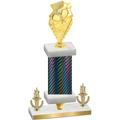 Premium Single Black Carbon Fiber Victory Pickleball Trophy