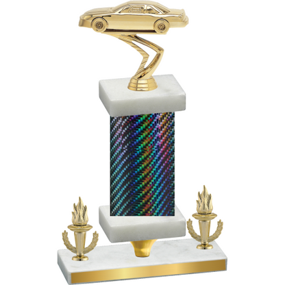 Premium Single Black Carbon Fiber Victory Cars Trophy