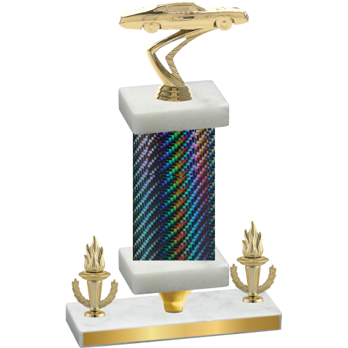 Premium Single Black Carbon Fiber Victory Cars Trophy