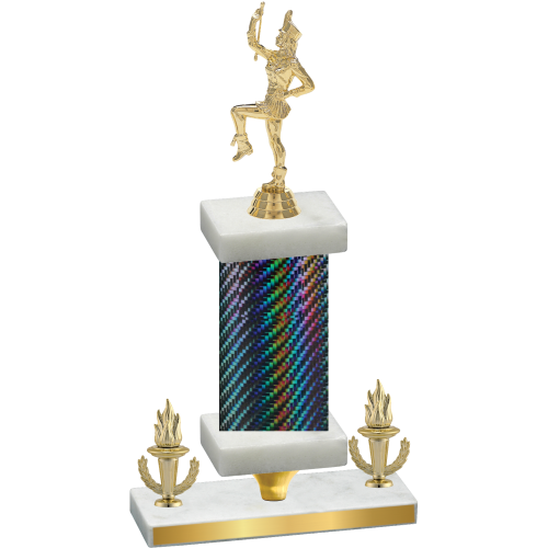 Premium Single Black Carbon Fiber Victory Majorette Trophy