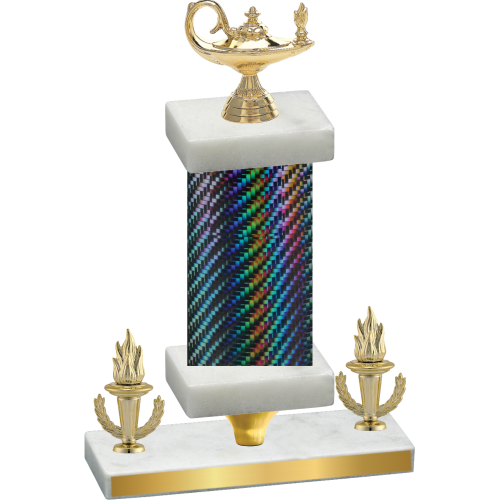 Premium Single Black Carbon Fiber Victory Academics Trophy
