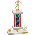 Premium Single Flag USA First Place Soccer Trophy