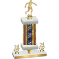 Premium Single Flag USA Year Soccer Trophy
