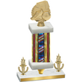 Premium Single Flag USA Victory Soccer Trophy