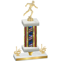 Premium Single Flag USA First Place Running Trophy