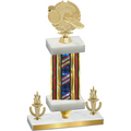 Premium Single Flag USA Victory Running Trophy