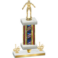 Premium Single Flag USA First Place Wrestling Trophy