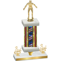 Premium Single Flag USA Third Place Wrestling Trophy