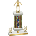 Premium Single Flag USA Year Wrestling Trophy