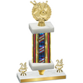 Premium Single Flag USA Year Bowling Trophy