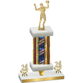 Premium Single Flag USA Year Volleyball Trophy