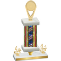 Premium Single Flag USA Fourth Place Insert Trophy